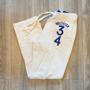 Hollister Sweatpants Large White